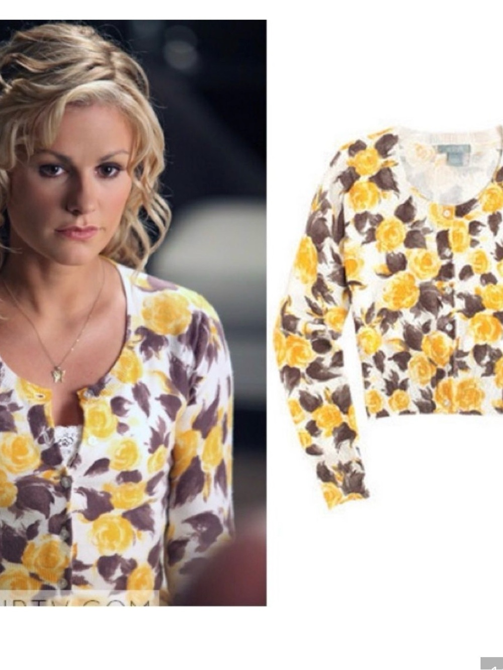 ASO Sookie Stackhouse True Blood Delias floral cardigan small